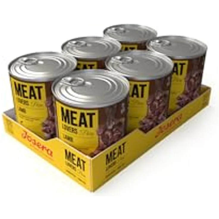 JOSERA Meat Lovers Pure Lamb, Premium Nassfutter für ausgewachsene Hunde, 6 x 800 g, 68% Lammfleisch, Monoprotein, getreidefrei – Bild 1