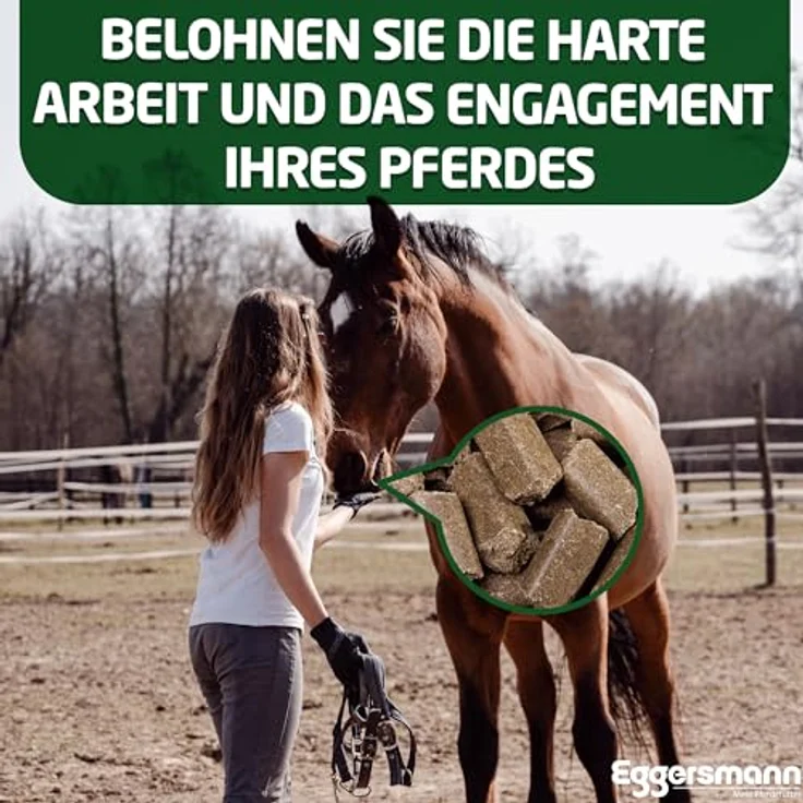 Eggersmann Mein Pferdefutter Lecker Bricks, 1kg Pferde-Leckerlis mit natürlichem Kräuter-Geschmack, ideal als Belohnung für Pferde & Ponys, hochwertige Zutaten – Bild 3