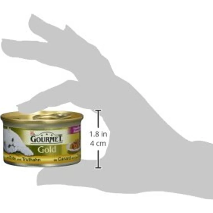 GOURMET Gold Feine Komposition mit Ente und Truthahn, 12x85g, proteinreiches Katzen-Nassfutter mit hohem Fleischanteil – Bild 5