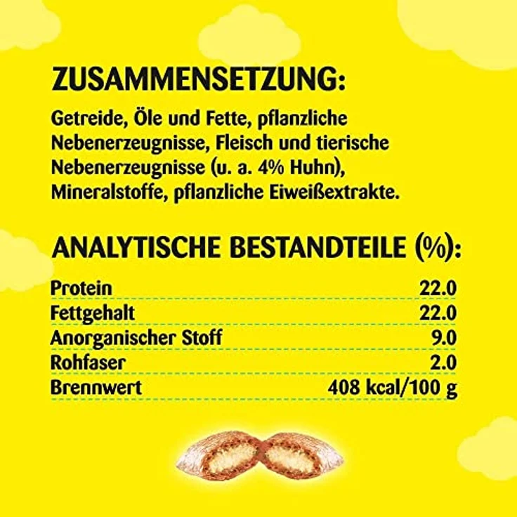 Dreamies Mega Pack 180g Huhn, knusprige Snacks mit cremiger Füllung für Katzen, wiederverschließbare Verpackung – Bild 4