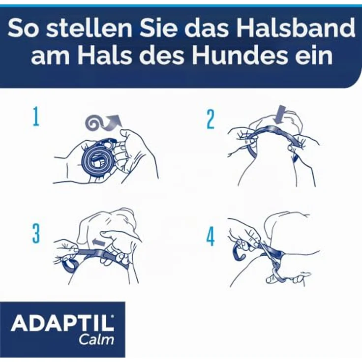 ADAPTIL Calm Beruhigendes Halsband für Hunde M/L, Pheromone zur Stressbewältigung für mittelgroße und große Hunde, ideal für Reisen und Tierarztbesuche – Bild 4