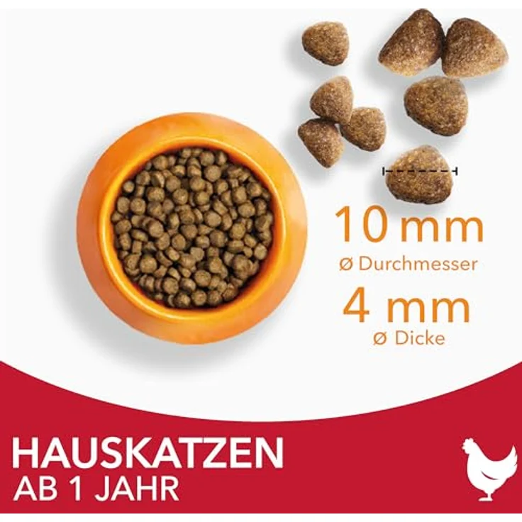 IAMS Indoor Katzenfutter trocken mit Huhn - 10 kg, fettreduziert, 89% tierische Proteine, weizenfrei, für gesunde Haut und glänzendes Fell – Bild 3