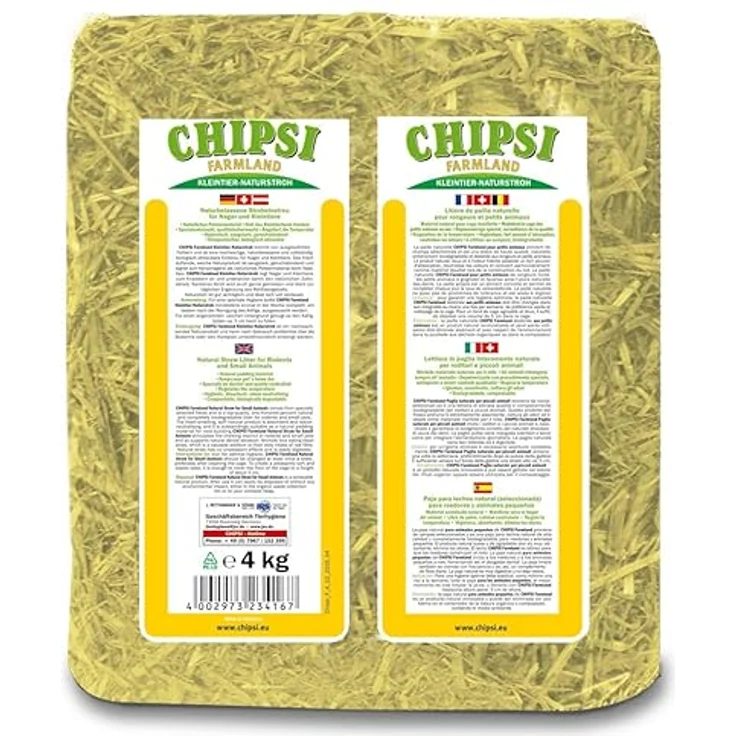 Chipsi Sunshine Wiesenheu, 4kg, naturbelassene Stroheinstreu für Kleintiere, weiches Polstermaterial – Bild 2