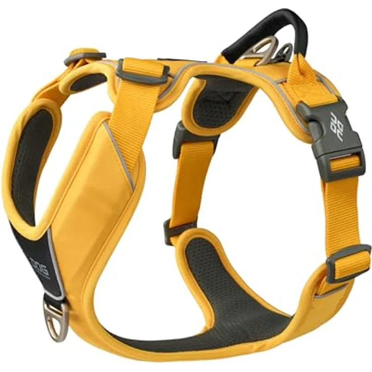 DOG Copenhagen Comfort Walk Pro Hundegeschirr, Lemon, S, ergonomisches Design mit reflektierendem 3M-Besatz, leicht und wasserabweisend – Bild 1