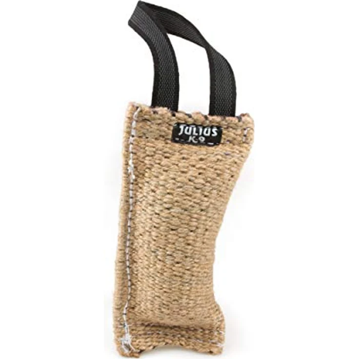 JULIUS K-9 Beisswurst aus Jute, 20 cm x 4 cm, robust mit Handschlaufe, Farbe der Schlaufe variabel – Bild 3