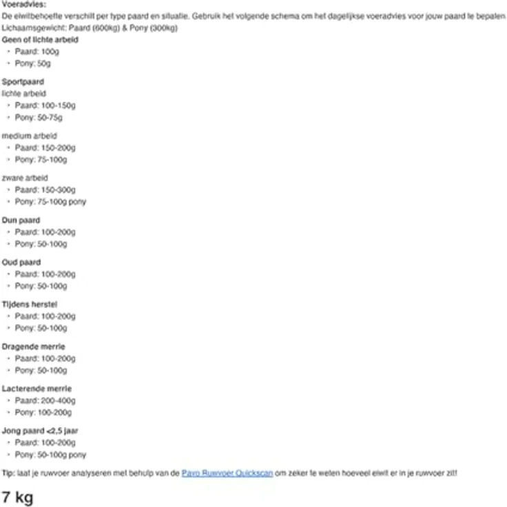 Pavo ProteinPlus, Hochkonzentrierte Eiweißquelle für Pferde, 7 KG, unterstützt Muskelentwicklung und Immunsystem – Bild 4