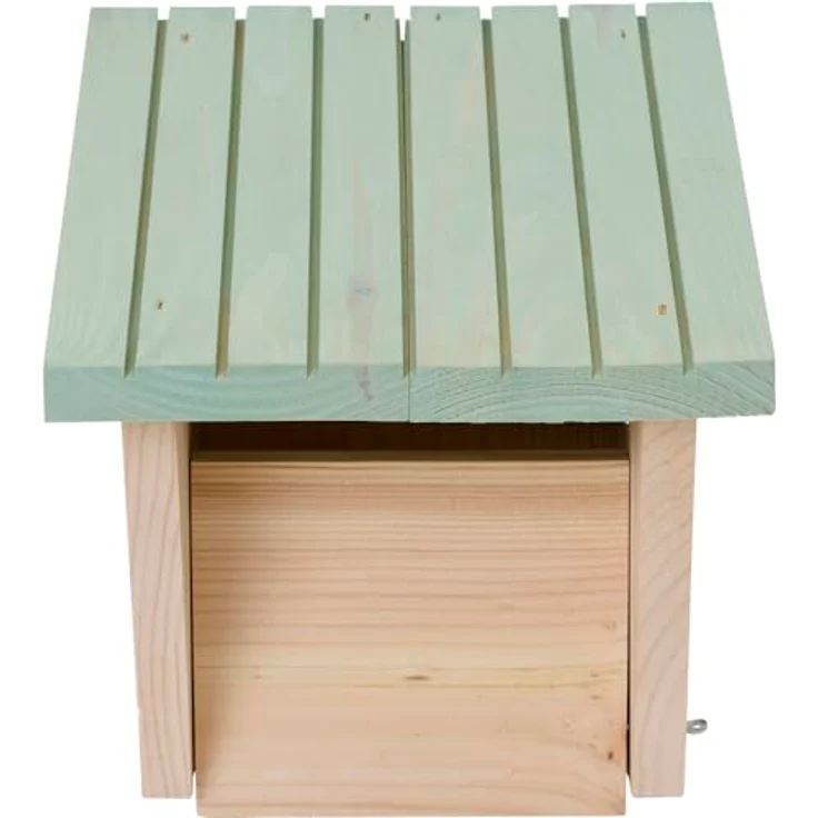 Siena Garden Nestperle Lukas Halbhöhle, Vogelhaus aus FSC-zertifiziertem Kiefernholz mit Marderschutz, Eingang 128x60 mm, für Rotkehlchen, Amsel, Zaunkönig und Bachstelze – Bild 2