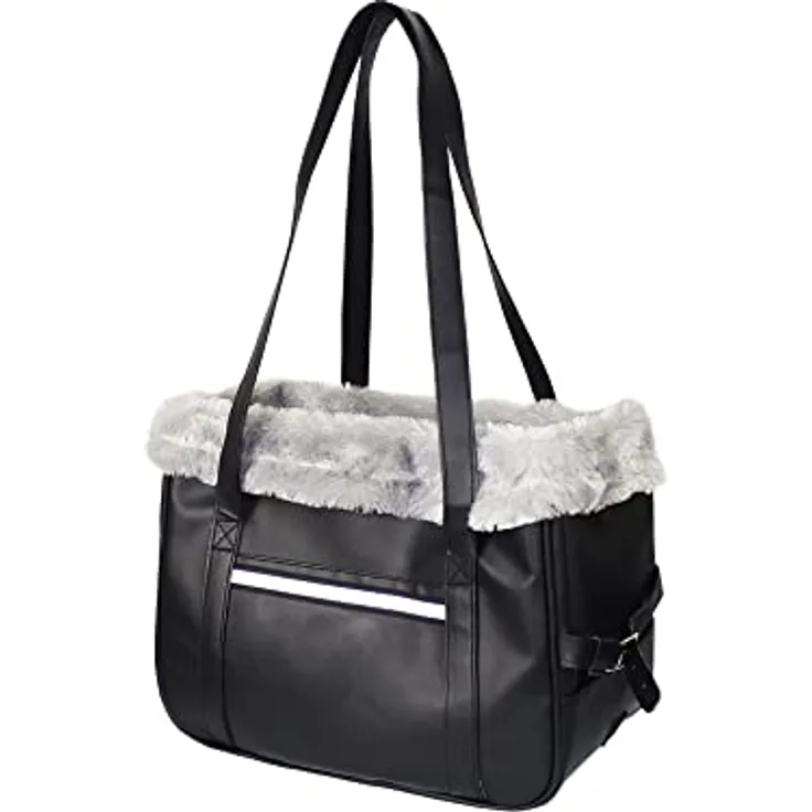 Nobby Tasche AGADIR, strapazierfähiges Kunstleder, abwaschbar, schwarz 36 x 21 x 27 cm, 1 Stück