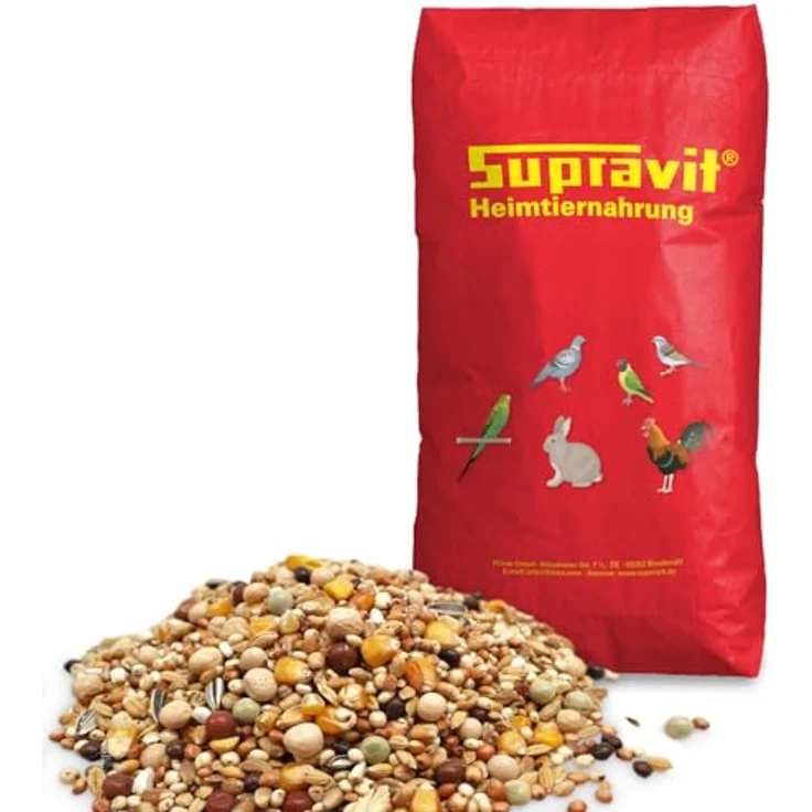 Supravit Super Reise Taubenfutter 25kg, energiereiche Körnermischung für Rassetauben mit Mais, Erbsen und mehr, ideal für die Reisezeit – Bild 1