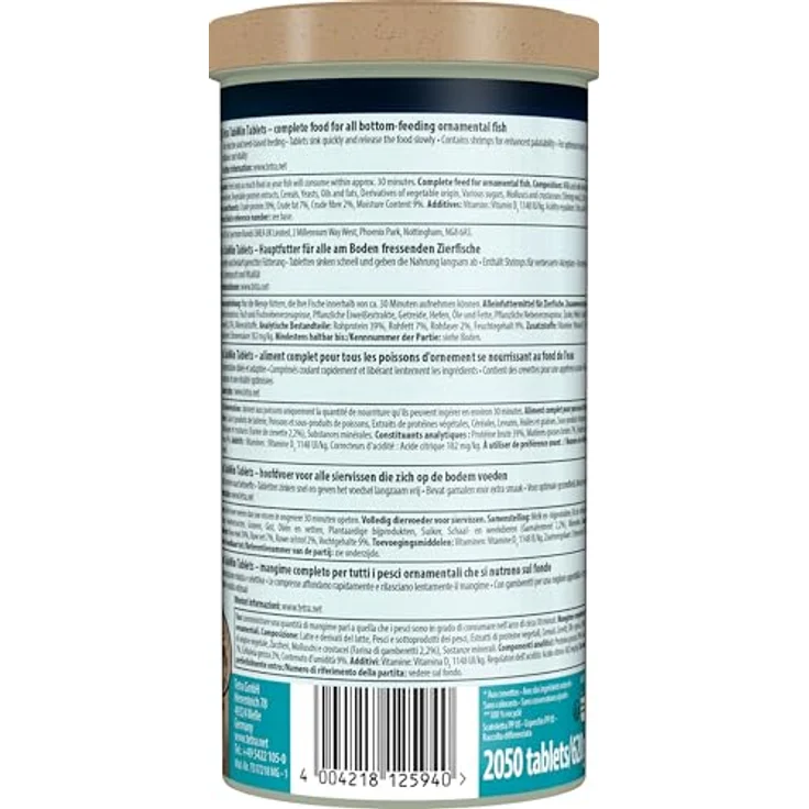 Tetra TabiMin, Fischfutter für Zierfische, hochwertige Multi-Tabletten mit Carotinoiden und Omega-3, 620 g – Bild 11