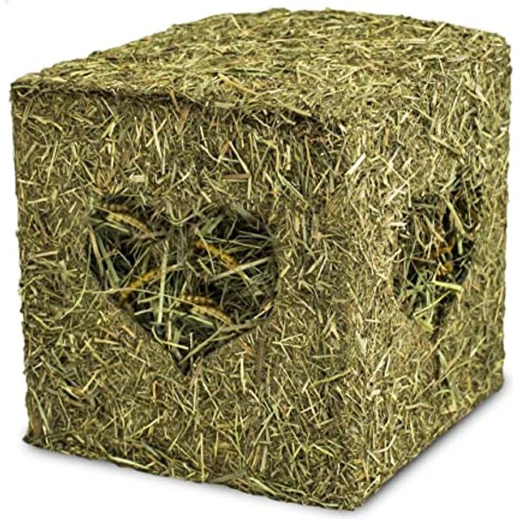 JR FARM Heu-Würfel klein mit Mehlwürmern, 125 g für Hamster, Ratten und Mäuse, unterstützt den Zahnabrieb, gentechnikfrei – Bild 2