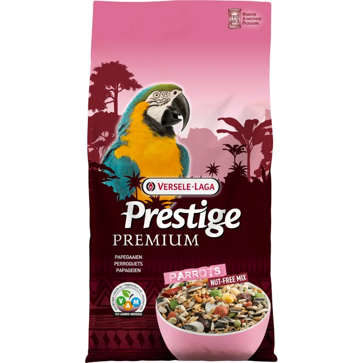 Versele Laga Prestige Premium Papagei, nussfreie Samenmischung mit Vitaminen und Mineralstoffen, 2 x 10 kg – Bild 1