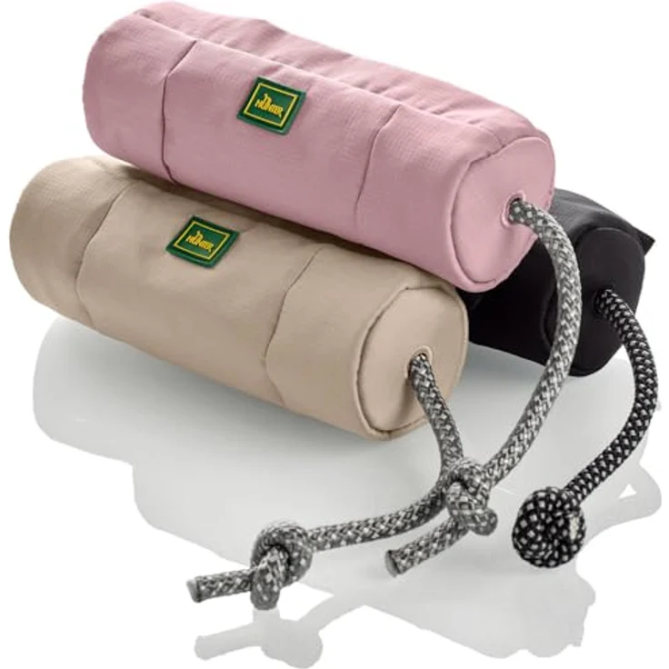 HUNTER Trainer Snack Dummy mit Seil, 20 cm, schwarze Füllung, abwaschbar und gepolstert – Bild 2