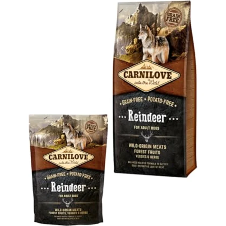 Carnilove Dog Adult - Reindeer, Hunde-Trockenfutter für ausgewachsene Hunde, 12kg – Bild 2