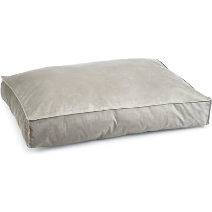Designed by Lotte DBL Nalino Liegekissen, Hund, Samt, grau, 100x70x15 cm – Bild 2
