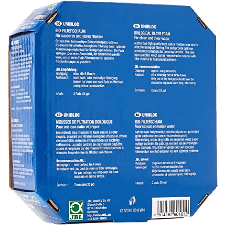 JBL CristalProfi e4/7/901-2 UniBloc, Aquarienfilter mit Bio-Filterschaum Einsatz, 2er Pack – Bild 2