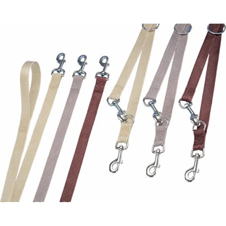 Nobby Führleine Classic, braun, 200 cm lang, 20 mm Breite, 1 Stück