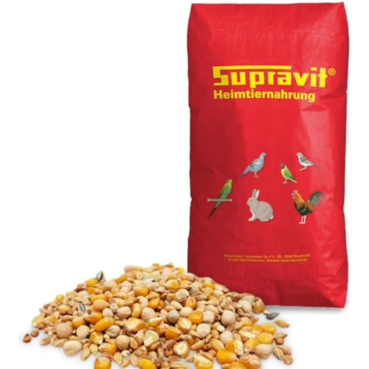 Supravit Taubenfutter 25 kg Basis – Hochwertige Körnermischung für Tauben | Ganzjahresfutter mit ausgewählten Saaten & Getreide | Nahrhaftes Allroundfutter aus Deutschland – Bild 1