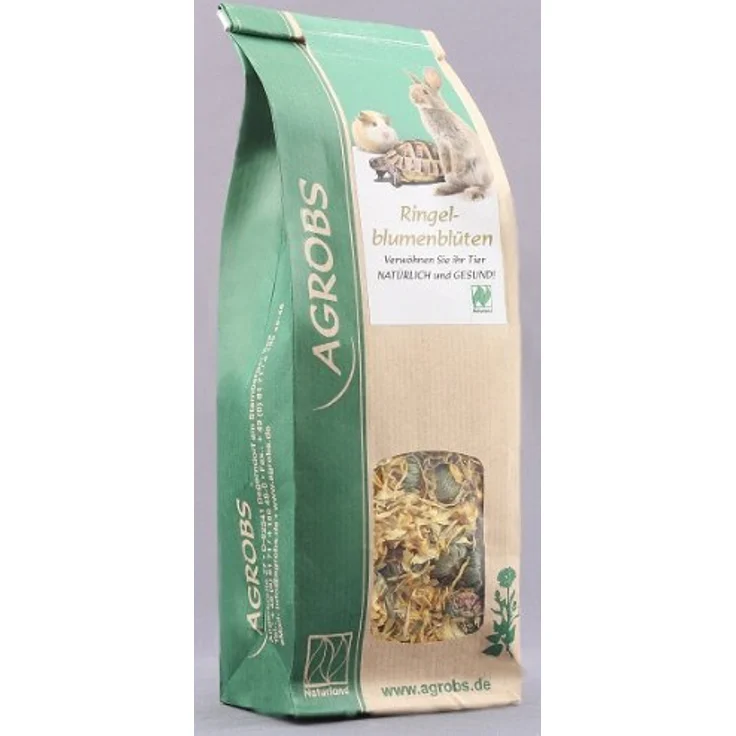 Agrobs Ringelblumenblüten, Zusatzfutter für Nager und Schildkröten, 100 g