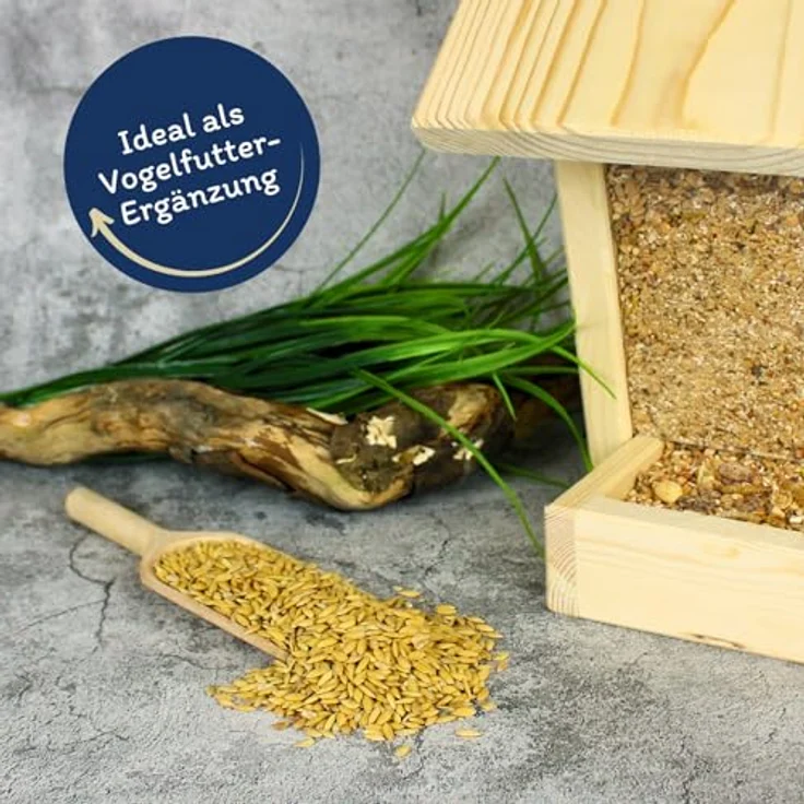 Lyra Pet® Paddyreis 10 kg, Reich an Ballaststoffen, Vitaminen & Mineralien, Ungeschältes Ergänzungsfutter für Wildvögel & Kleinnager, Nährstoffreiches Vogelfutter für Sommer & Winter – Bild 3