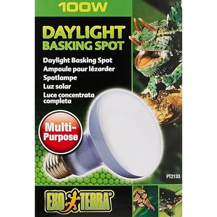 Exo Terra Tageslichtlampe mit Sonnenstrahl, Breitspektrum-Spot für Terrarien, 100 W, Weiß – Bild 3