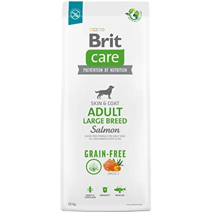 Brit Care Dog Grain Free Adult Large Breed, Trockenfutter für große Hunde ohne Getreidezusatz, 12 kg