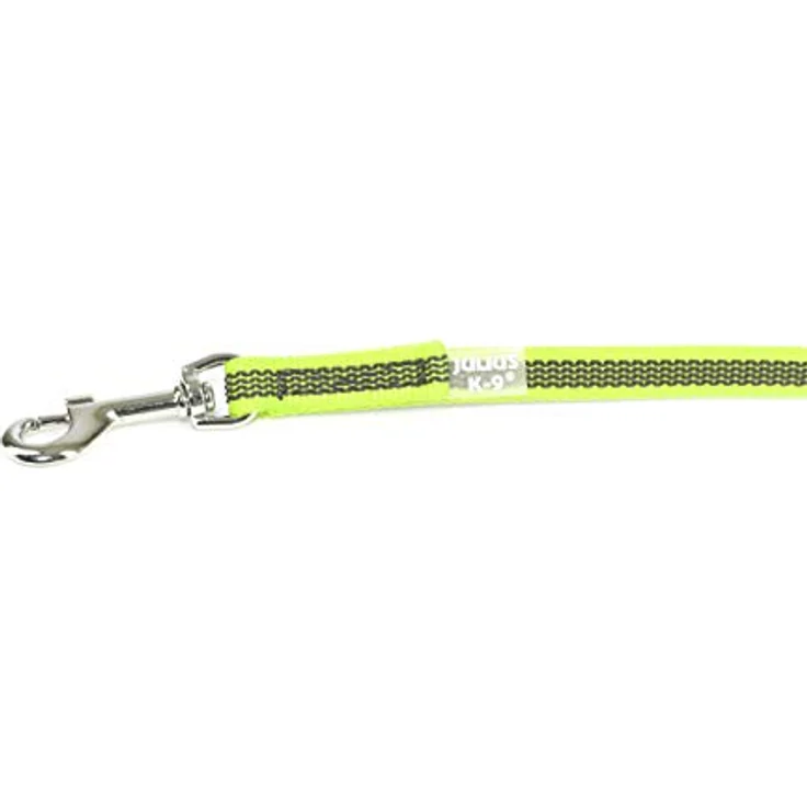 JULIUS K-9 IDC Color & Gray gumierte Leine, 14 mm x 1,2 m mit Schlaufe und O-Ring, stark und widerstandsfähig, Neon-Grau – Bild 5
