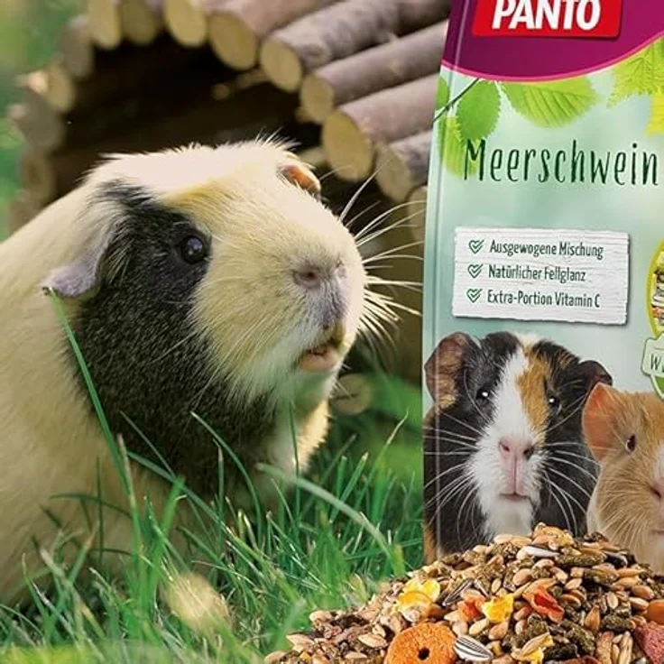 PANTO® Meerschweinchenfutter VPE 4 x 2,5 kg, hochwertige Getreidepellets mit Vitaminen und Mineralstoffen – Bild 3