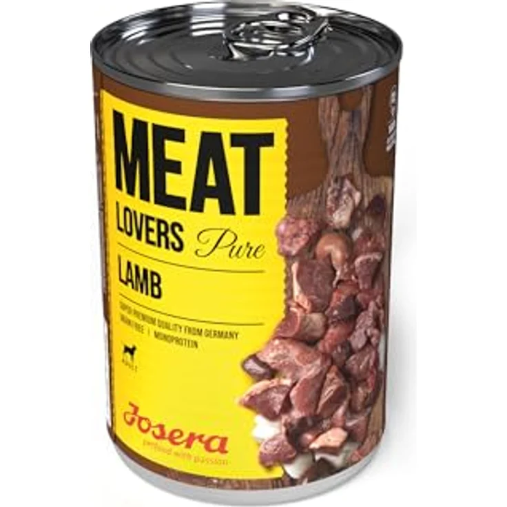 Josera Meat Lovers Pure Lamb, Nassfutter für Hunde, getreidefrei, 68 % Fleischanteil, Alleinfuttermittel, 6 x 400 g – Bild 2