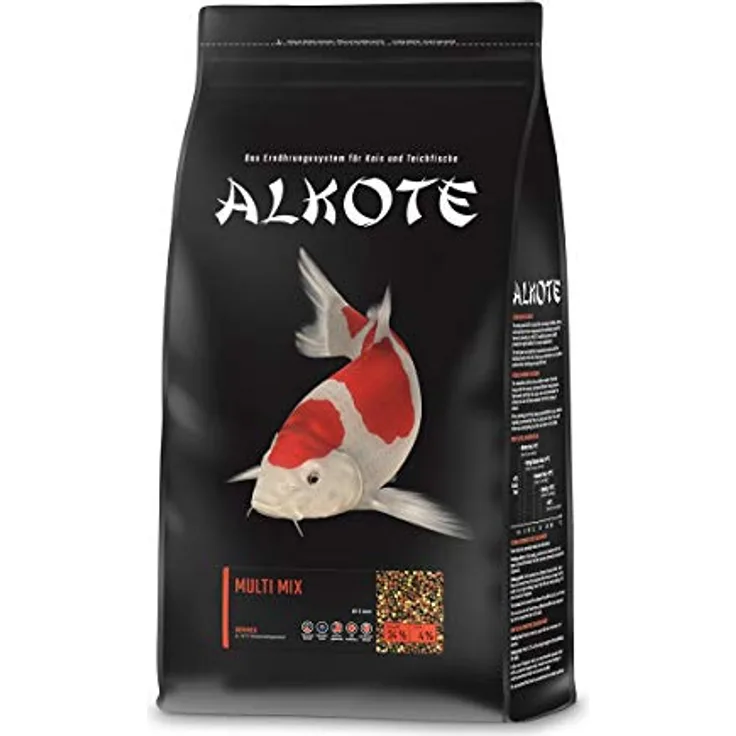 AL-KO-TE Multi-Mix Fischfutter, 3 mm Pellets, 3 kg, High-Premium mit Spirulina und Paprika zur Farbintensivierung