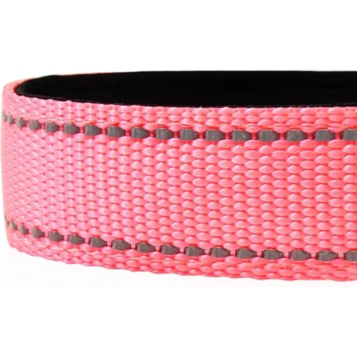 Joytale Hundehalsband Gepolstert aus Neopren Nylon, Verstellbar und Reflektierend, XS, Rosa – Bild 4