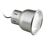 Exo Terra Reptile Dome NANO Ø 10 cm, Terrariumbeleuchtung mit Halterung (UVB), hochglanzverspiegelter Reflektorlampe, hitzebeständiger Keramikfassung und 180 cm Netzkabel