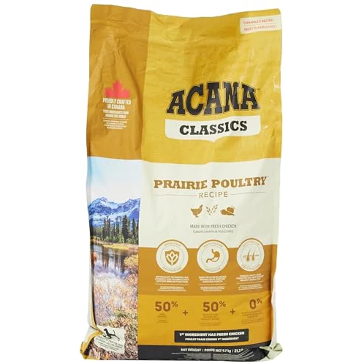ACANA Prairie Poultry, Hundefutter mit 50% Fleischanteil, 9,7 kg – Bild 1