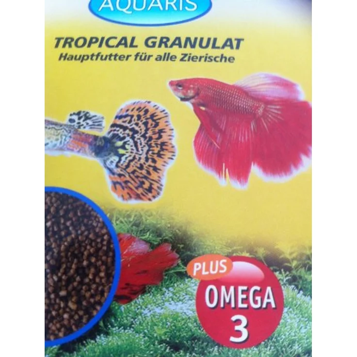 Aquaris Tropical Granulat Zierfischfutter, Hauptfutter für tropische Zierfische, 250 ml, fördert Farbenpracht, Wachstum und Immunsystem – Bild 3