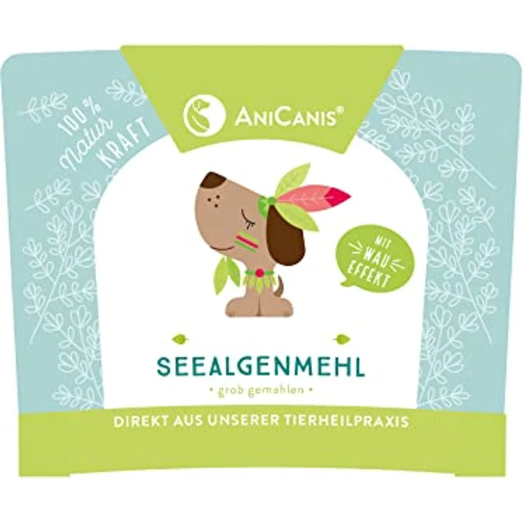 AniCanis Seealgenmehl für Hunde & Katzen - Jodreiche Braunalgen, unterstützend für Haut, Fell, Mundgesundheit und Schilddrüse - 200g Barf-Zusatz, 100% vegan – Bild 3