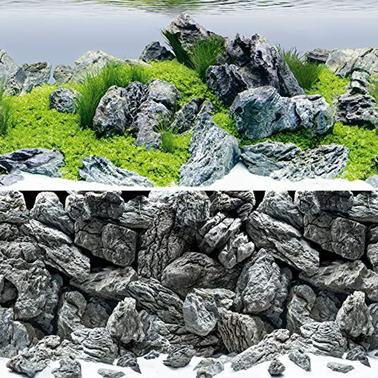 Juwel Aquarium Poster 4 S, Aquarien-Dekoration mit 2 Motiven, passend für 60 x 30 cm Aquarien