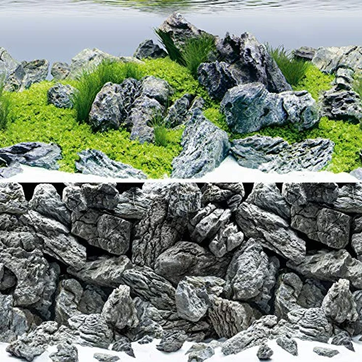 Juwel Aquarium Poster 4 S, Aquarien-Dekoration mit 2 Motiven, passend für 60 x 30 cm Aquarien – Bild 1
