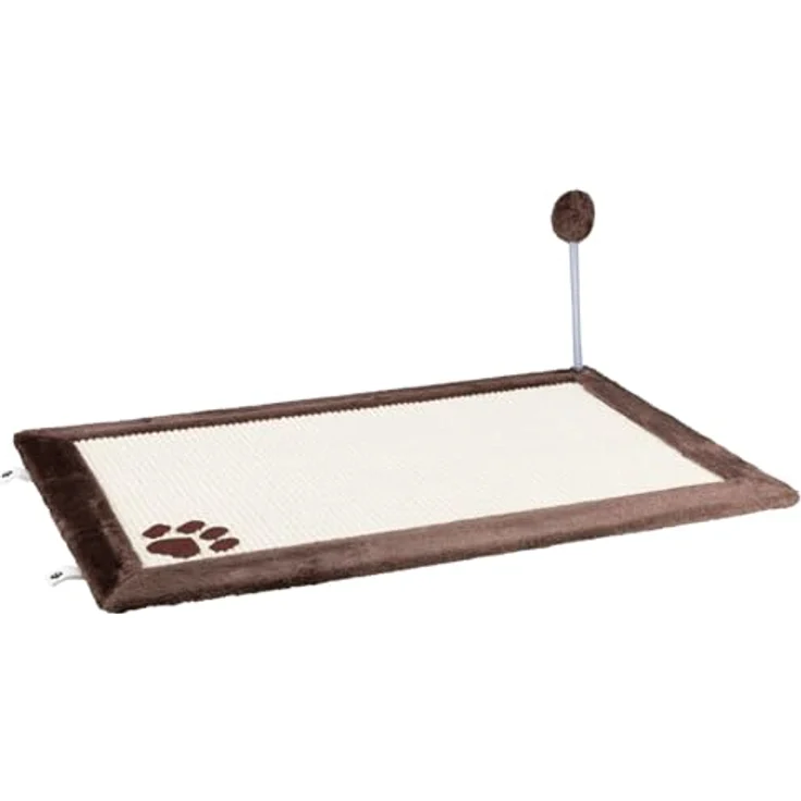 Trixie Kratzmatte mit Plüschrand 70x45 cm dunkelbraun – Bild 2