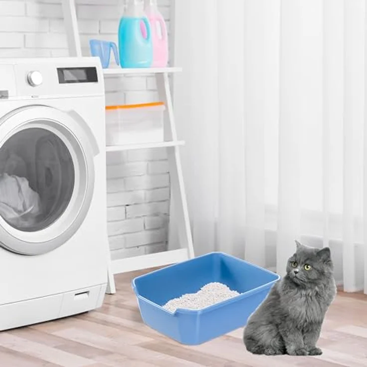 Ferplast Nip Katzenklo, offene Katzentoilette mit hohem Rand, leicht zu reinigen, aus robustem Kunststoff, L 46 x B 36 x H 16 cm, verschiedene Farben verfügbar – Bild 3