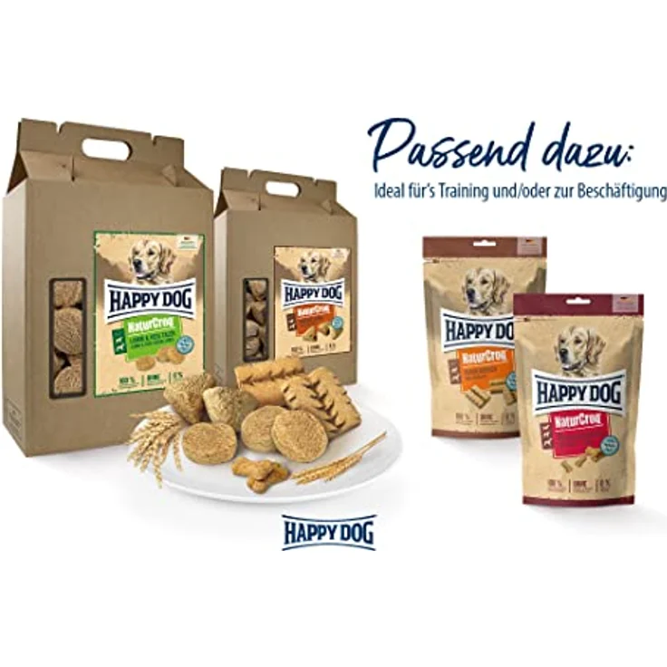 Happy Dog Premium NaturCroq Flocken Vollkost, Hunde-Trockenfutter für ernährungssensible Hunde und Welpen, 1,5 kg – Bild 5