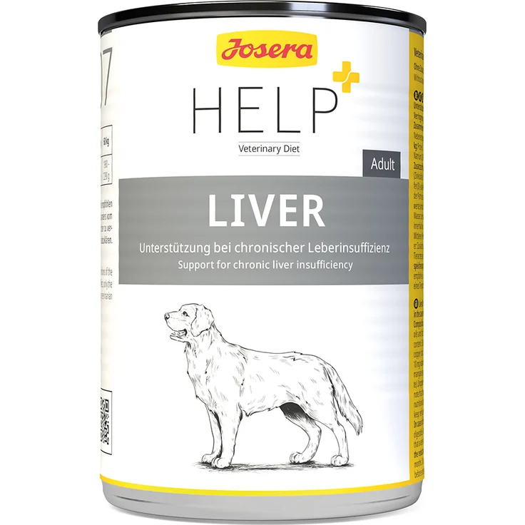 Josera Help Liver, Nassfutter für Hunde zur Unterstützung bei chronischer Leberinsuffizienz, 6x400g