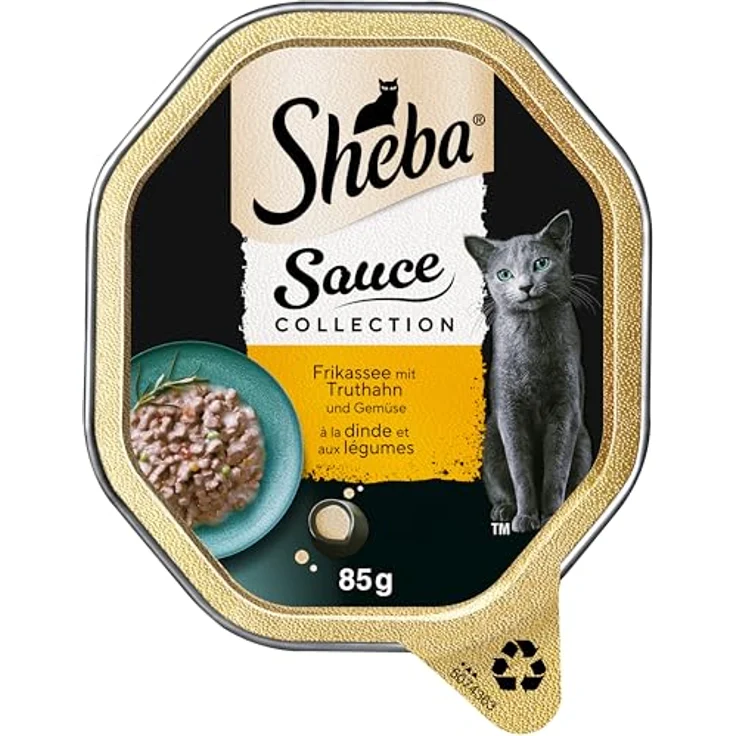 Sheba Katzennassfutter, Sauce Collection Frikassee mit Truthahn und Gemüse, 2 x 11 x 85g, ohne künstliche Farb- oder Konservierungsstoffe – Bild 2