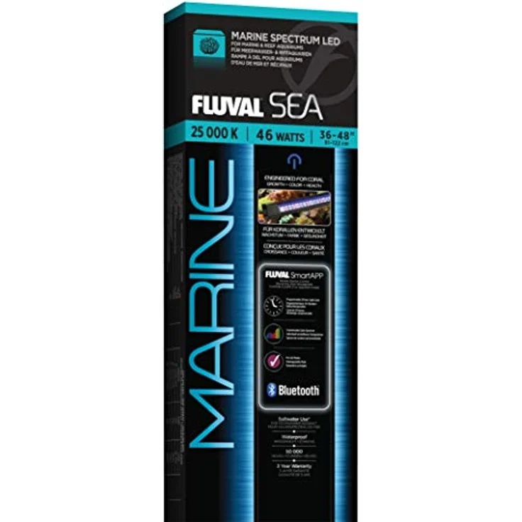 FLUVAL Marine 3.0 LED Aquariumleuchte, vollspektrale Aquarienbeleuchtung mit WLAN-Steuerung und 24-Stunden-Zyklus – Bild 1