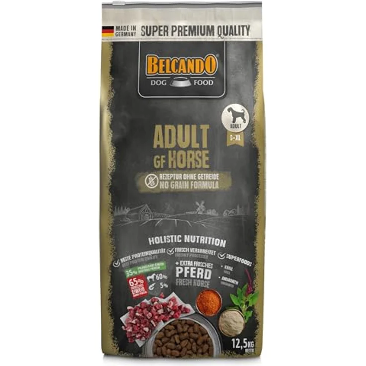 Belcando Adult GF Horse, Trockenfutter für Hunde mit Pferdefleisch, 12,5 kg – Bild 1