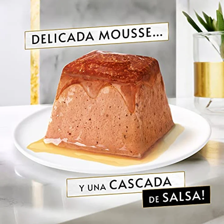 Gourmet Purina Revelations Mousse mit Sauce, Nassfutter für Katzen, Huhn, 6 Packungen mit 4 Pyramiden à 57 g, 24 Stück, 100 % ausgewogen – Bild 3