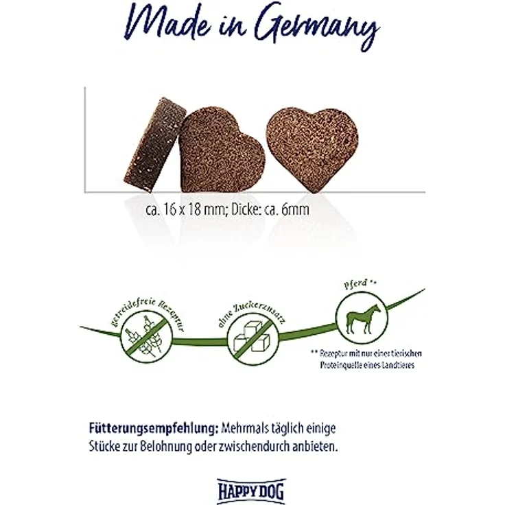 Happy Dog SoftSnack Montana, getreidefreier Hundefutter-Snack mit herzhaftem Pferd, 100 g – Bild 4