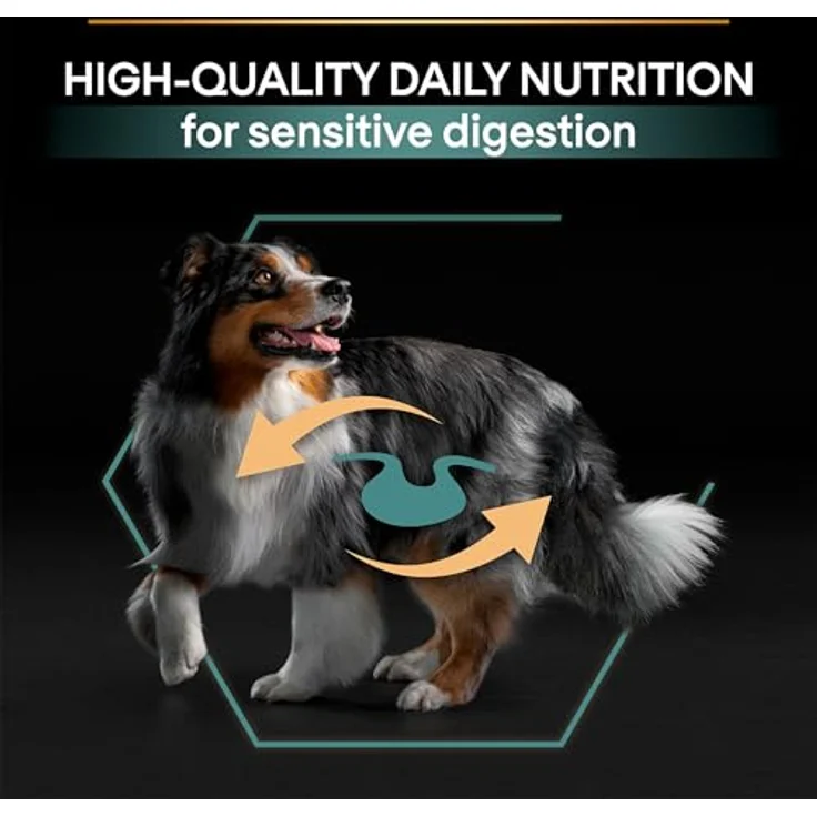 PURINA PRO PLAN Medium Adult Lamm & Reis Sensitive Digestion, Sparpaket 2 x 14 kg, Hochverdauliches Trockenfutter für mittelgroße Hunde mit Prebiotika und hochwertigem Lamm – Bild 8