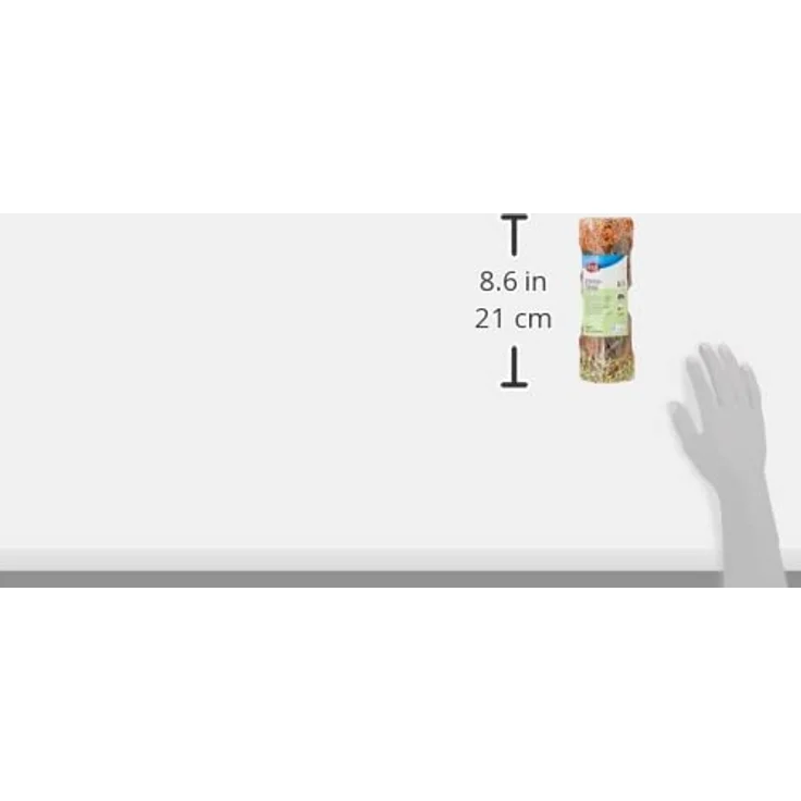 Trixie 60770 Natural Snack Tube Tunnel mit Heufüllung und Hibiskusblüten für kleine Nagetiere und Kaninchen, 20 cm / 25 g – Bild 2