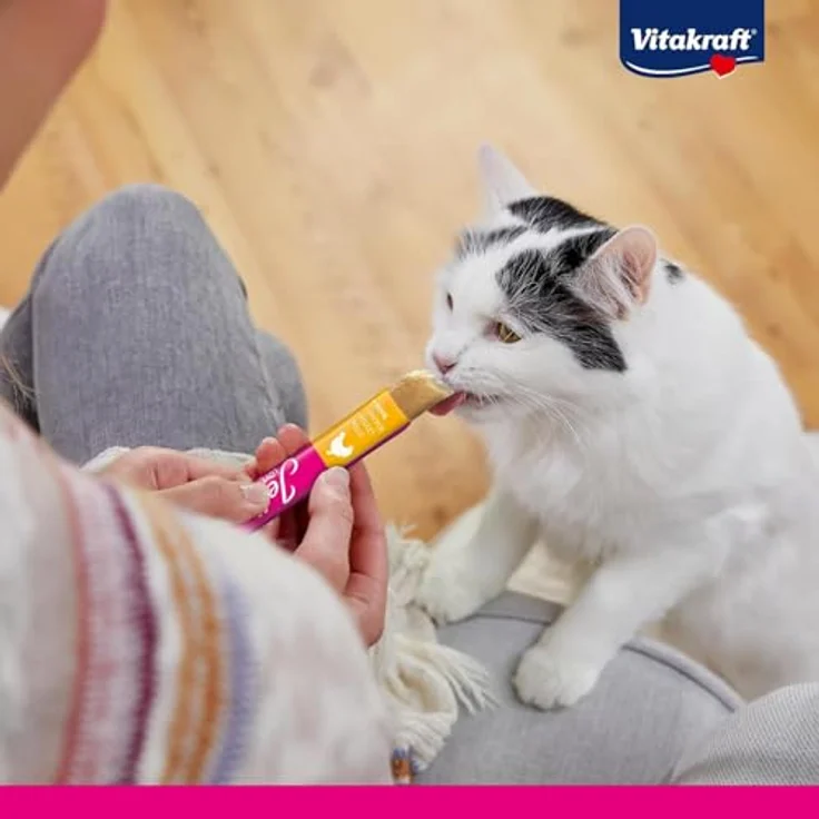 Vitakraft Jelly Lovers, Gelé Katzensnack mit Huhn und Pute, getreidefrei, ohne Zucker, 6x15g Sticks – Bild 2