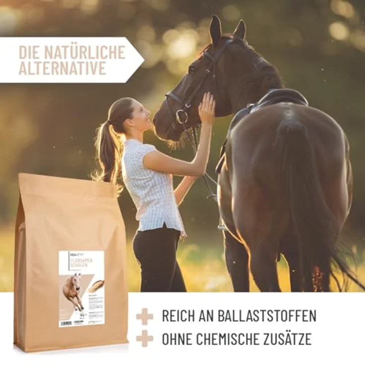 ReaVET Flohsamenschalen für Pferd & Hund, 3kg, naturrein, ballaststoffreich, glutenfrei, ohne Zusätze, Premium Qualität – Bild 5